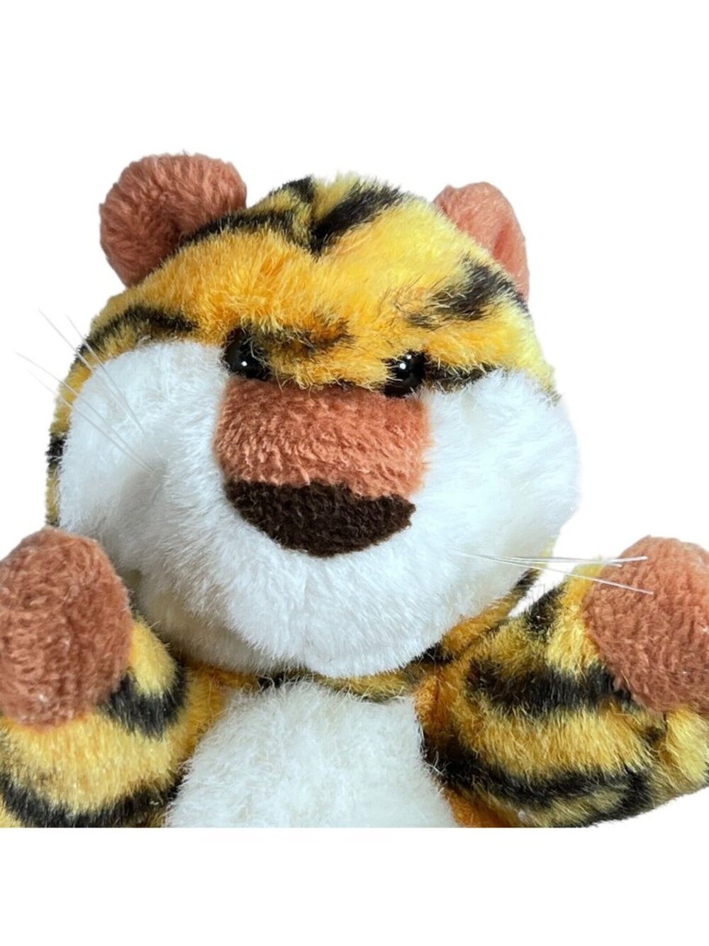 Vtg Gund Plush Tiger Striped Stuffed Animal Toy 6 Inches 1989 Whiskers